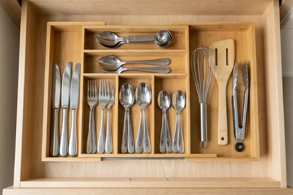 Organizador de gaveta para cozinha moderno