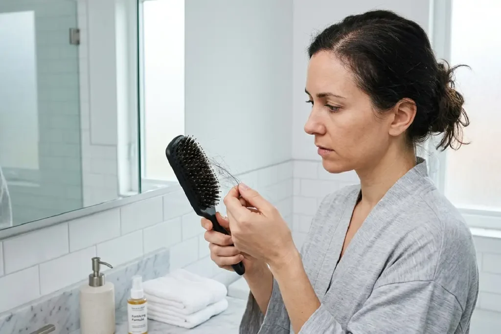 Análise de queda de cabelo e saúde capilar no dia a dia